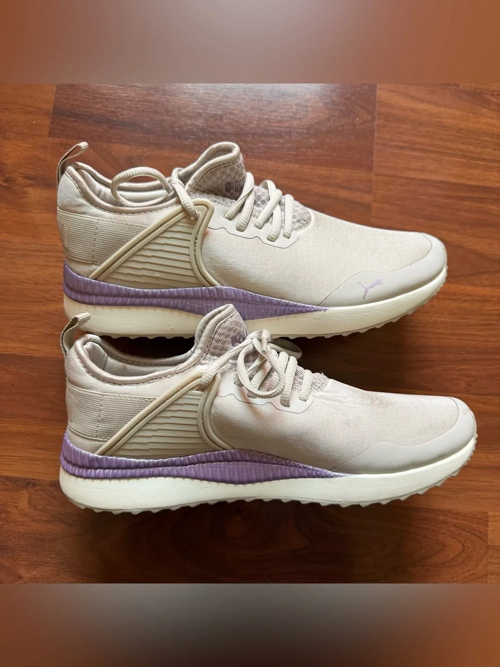 Puma Pacer Next Cage ST2 size 9.5 sneakers silver gray lavender women's shoes
